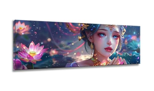 Diamond Painting Schönheit, Diamant Painting Bilder, Diamond Painting Erwachsene, Diamond Painting Groß xxl Lotus Diamond Painting Set, DIY Cross Stickerei Malerei Kits für Home Dekor 40x120cm MX-498 Diamond Painting Schönheit, Diamant Painting Bilder, Diamond Painting Erwachsene, Diamond Painting Groß xxl Lotus Diamond Painting Set, DIY Cross Stickerei Malerei Kits für Home Dekor 40x120cm MX-498 von Mixmblon