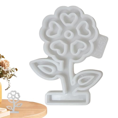 Mixnexorad Blumenformen Silicone,Seifenformen In Blumentopf-Form - Kreatives Antihaft-Bastelwerkzeug Für Osterdeko Und Frühlings-Tischdekoration von Mixnexorad
