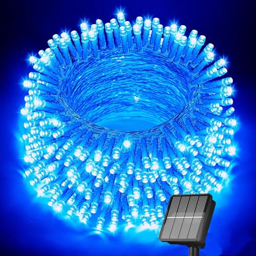 100 LED-Solar-Weihnachtslichter für den Außenbereich, wasserdicht, LED-Pool-Lichter, blaue Lichterkette für den Außenbereich, für Schwimmbad, Camping, Zaun, Terrasse, Garten, Trampolin, Deck 100 LED-Solar-Weihnachtslichter für den Außenbereich, wasserdicht, LED-Pool-Lichter, blaue Lichterkette für den Außenbereich, für Schwimmbad, Camping, Zaun, Terrasse, Garten, Trampolin, Deck von Mixtooltoys