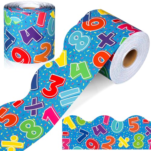 Mixweer Mathe-Pinnwand-Bordüre, gewellt, gerollter Rand, dekorativ, Klassenzimmer, Poster, Kreidetafel, Dekoration für Schule, Büro, Zuhause, 19,8 m Mixweer Mathe-Pinnwand-Bordüre, gewellt, gerollter Rand, dekorativ, Klassenzimmer, Poster, Kreidetafel, Dekoration für Schule, Büro, Zuhause, 19,8 m von Mixweer