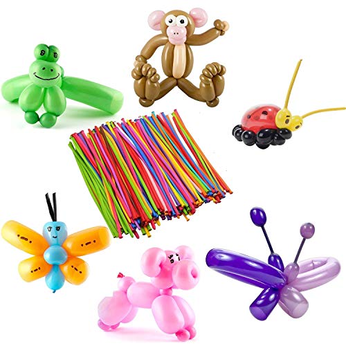 Miya 300 x Super Modellierung Ballons Kit, Luftballons Bunt Magic Modellierballons für Feiern Geburtstage Clowns Veranstaltungen Dekoration Miya 300 x Super Modellierung Ballons Kit, Luftballons Bunt Magic Modellierballons für Feiern Geburtstage Clowns Veranstaltungen Dekoration von Miya