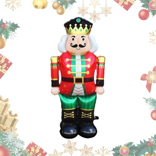 Miyanvuo Weihnachtsparty Luftballons,Santa Folienballons - Fotoprops Partygeschenke Themedeko für Weihnachtsfeier Zuhause Einzelhandel Schule Familienfeier von Miyanvuo