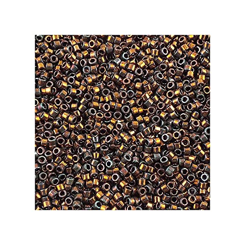 5 g Miyuki Delica 11/0 Metallic Dark Copper Iris 1,6 mm (Metallic Dark Copper Iris) von Miyuki Art Flower
