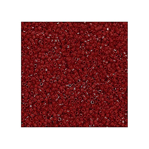 5 g Miyuki Delica 11/0 opaque dunkelrot 1,6 mm (Opaque Dark Red) von Miyuki Art Flower