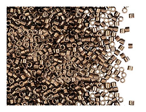 10gr 10/0 Miyuki® Delica® - Japanische Glasperlen mit einem Durchmesser von 2,2 mm mit einem Loch von 1,0 mm, Metallic Bronze (Dark Brown Luster) von Miyuki Delica Perlen