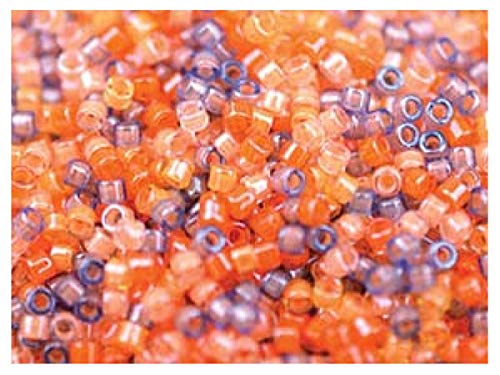 10 g Delica Seed Beads 11/0, Strahlende Mischung 2, Japanische Glasperlen Miyuki von Miyuki