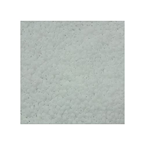 5 g Miyuki Delica 11/0, matt undurchsichtig weiß 1,6 mm (Matte Opaque White) von Miyuki Art Flower