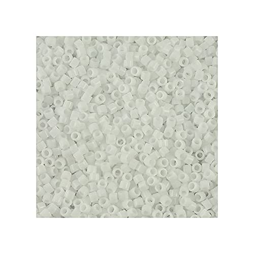 5 g Miyuki Delica 11/0, opak weiß 1,6 mm (Opaque White) von Miyuki Art Flower