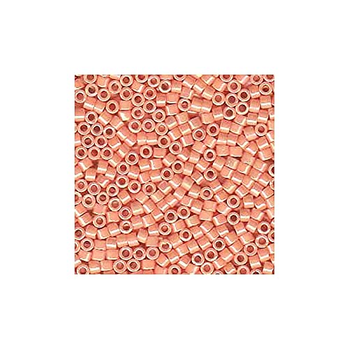 5 g Miyuki Delica 11/0 Opaque Peach Glanz 1,6 mm (Opaque Peach Luster) von Miyuki Art Flower