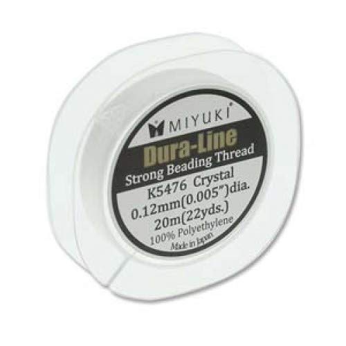 Miyuki Dura-line starkes Perlenfaden, 20 m (Kristall, 0,12 mm) von Miyuki