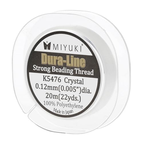 Miyuki Dura-line starkes Perlenfaden, 20 m (Kristall, 0,12 mm) von Miyuki