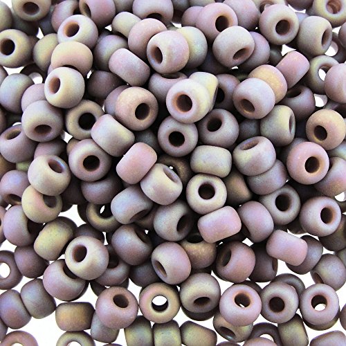 Miyuki Round Seed Beads Size 6/0 20g Matte Opaque Light Amy AB by Miyuki Miyuki Round Seed Beads Size 6/0 20g Matte Opaque Light Amy AB by Miyuki von Miyuki