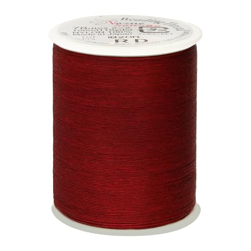 Nozue Sonoko Perlenfaden, 100 % Nylon, japanisches Nähgarn für Schmuckherstellung, rot, 78 dtex, ultrafein, 100 m Nozue Sonoko Perlenfaden, 100 % Nylon, japanisches Nähgarn für Schmuckherstellung, rot, 78 dtex, ultrafein, 100 m von Miyuki
