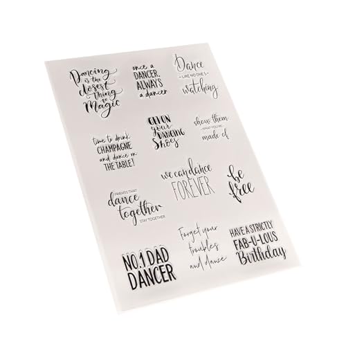 Mjaie Silikon Stempel Tanzen Scrapbooking Briefmarken 3.8 x 5.1 cm von Mjaie