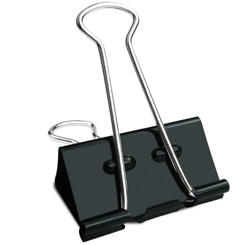 48 Stück Binder-Clips (5,1 cm), große Binder-Clips, robuste Büroklammern für Büro und Heimbedarf von Mkyuroa