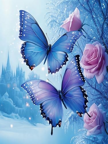 Schmetterling Diamond Painting Erwachsene Blume Diamant Painting Bilder Anfänger, Diamond Painting Bilder Set für Anfänger, 5D DIY Diamant Malerei Basteln Erwachsene, Wanddeko 100x130cm, Model 561 Schmetterling Diamond Painting Erwachsene Blume Diamant Painting Bilder Anfänger, Diamond Painting Bilder Set für Anfänger, 5D DIY Diamant Malerei Basteln Erwachsene, Wanddeko 100x130cm, Model 561 von Mlfzsccn