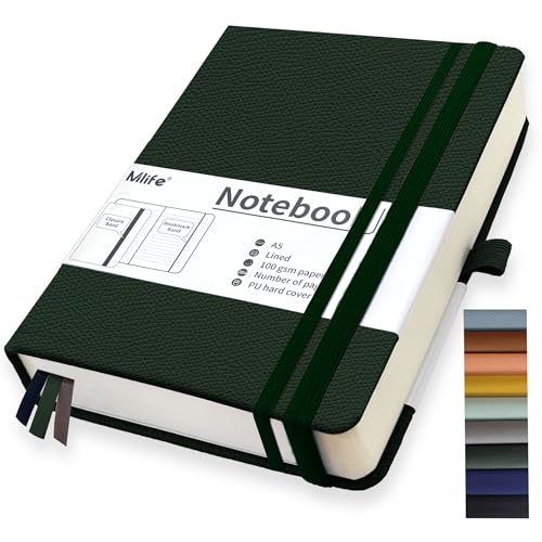 Mlife A5 liniert Journal Notizbuch,360 Seiten Und 100g/M² Tintenfestes Papier,Hardcover Collegeblock Notizblock,Notizbücher Mit Falttasche Für Büro Schule Zuhause Schreiben&Notizen(Grün) Mlife A5 liniert Journal Notizbuch,360 Seiten Und 100g/M² Tintenfestes Papier,Hardcover Collegeblock Notizblock,Notizbücher Mit Falttasche Für Büro Schule Zuhause Schreiben&Notizen(Grün) von Mlife