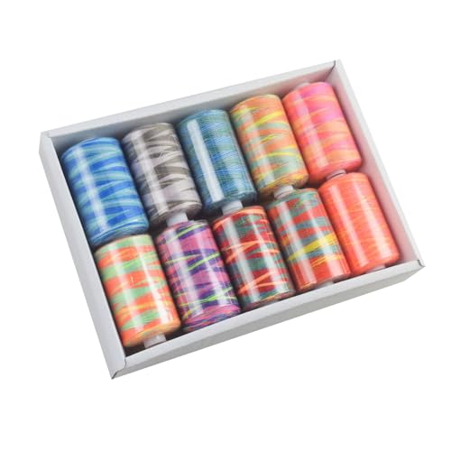 10 Stück Nähgarn Polyester Nähgarn für Nähmaschine Hand Quilten Stickerei 10 Stück Nähgarn Polyester Nähgarn für Nähmaschine Hand Quilten Stickerei von Mllepjdh