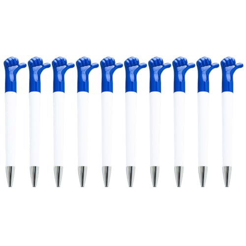10 x Kugelschreiber, 1,0 mm, Daumen-Up-Stift, Handgesten-Kugelschreiber, glattes Schreiben, Schule, Bürobedarf für Mitarbeiter von Mllepjdh