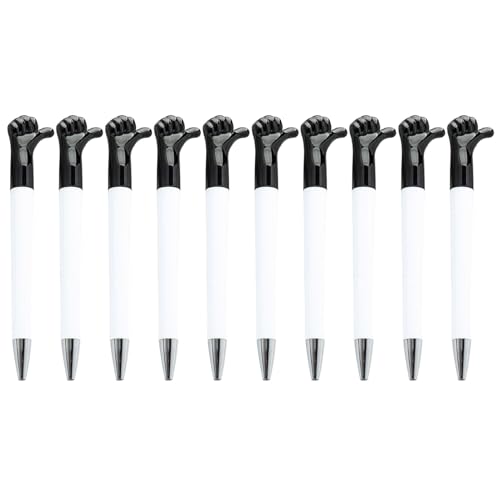 10 x Kugelschreiber, 1,0 mm, Daumen-Up-Stift, Handgesten-Kugelschreiber, glattes Schreiben, Schule, Bürobedarf für Mitarbeiter von Mllepjdh
