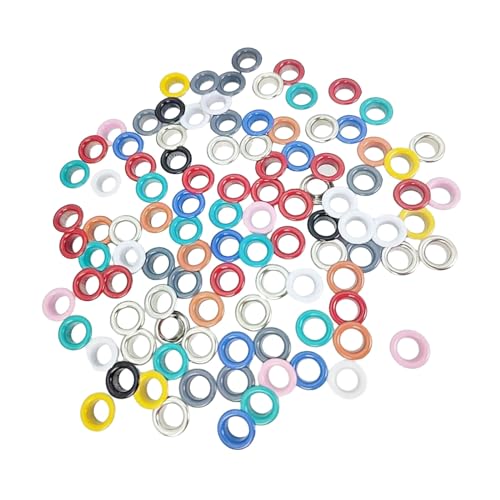 100 x Metallösen, gemischte Farben, Luftauge, 5 mm Innendurchmesser, einfach zu installieren, für Künstler und Enthusiasten, 100 Stück 5 mm Innendurchmesser, Ösen in verschiedenen Farben, Ösen für 100 x Metallösen, gemischte Farben, Luftauge, 5 mm Innendurchmesser, einfach zu installieren, für Künstler und Enthusiasten, 100 Stück 5 mm Innendurchmesser, Ösen in verschiedenen Farben, Ösen für von Mllepjdh