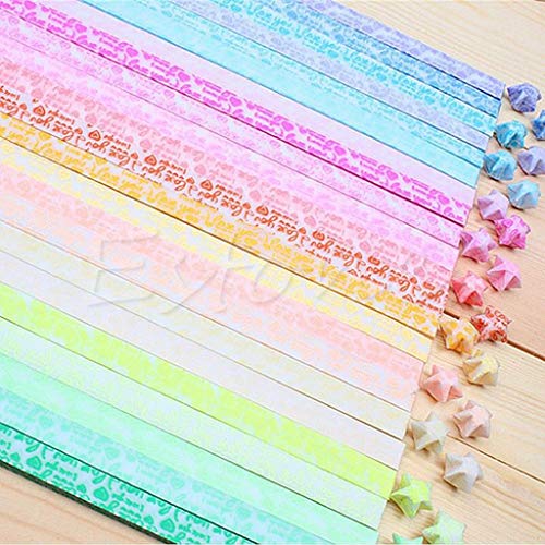 30pcs Luminous Lucky Star Folding Paper Lucky Star Paper Ribbon Silky Tassels Cord Chinese Knot Jewelry Making Souvenir Craft Accessory Sewing Hooks Metal Eyes von Mllepjdh