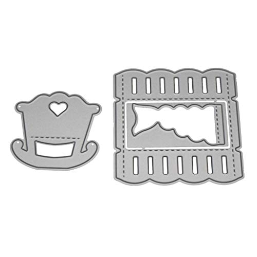 3D Baby Cot Metall Stanzformen Schablone Scrapbooking Album Stempel Papier Karte E von Mllepjdh