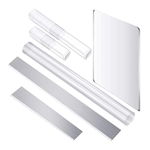 6 Stück/Set Acryl-Tonroller-Set mit rechteckiger Rückwand, Schlammschaber, Tonformwerkzeuge, Zubehör, Tonwerkzeuge, Zubehör-Set für Kinder, Schmuckherstellung von Mllepjdh