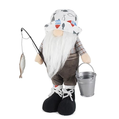 Fischer-Zwergfigur, Innendekoration, stehender Fischer, schwedischer Tomtes, Schreibtisch-Ornament, Angelzwerg für Kinder, Erwachsene, See, Angeln Fischer-Zwergfigur, Innendekoration, stehender Fischer, schwedischer Tomtes, Schreibtisch-Ornament, Angelzwerg für Kinder, Erwachsene, See, Angeln von Mllepjdh