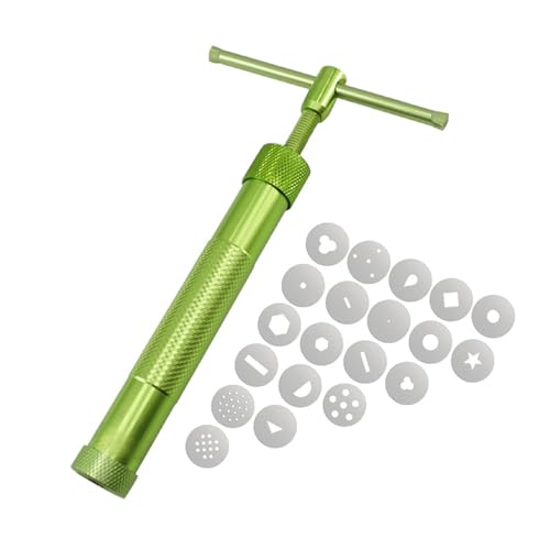 Fondantpresse mit 20 Spitzen Zuckerpasten Extruder Ton Extruder Backwerkzeug Kuchen Dekoration Werkzeug für Ton Kuchen Fondant von Mllepjdh