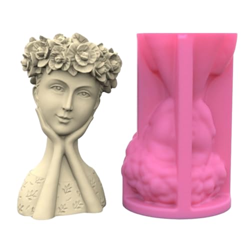 Kranzmädchenform Sukkulente Blumentöpfe Formen Billiger Silikonform Blumenvase Epoxidharz Formen Kerzenstifthalter Kranzmädchenform Sukkulente Blumentöpfe Formen Billiger Silikonform Blumenvase Epoxidharz Formen Kerzenstifthalter von Mllepjdh