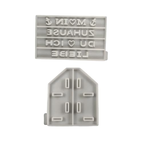 Kreative Silikonformen Epoxidharz-Formen-Set, Bastelformen, Präsentationsständer, Silikon-Textur für Displayhalter von Mllepjdh