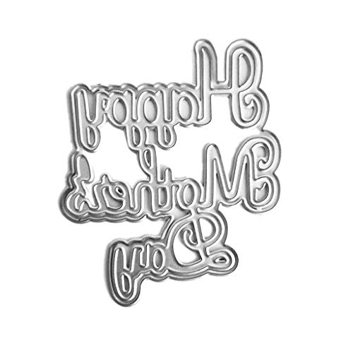 Metall-Stanzschablone "Happy Mother's Day", für Scrapbooking, Album, Papierkarten, Scrapbooking, Album, Stempel, Papierkarten, Prägung, Dekoration, Scrapbooking, Stempel, Stanzformen für Metall-Stanzschablone "Happy Mother's Day", für Scrapbooking, Album, Papierkarten, Scrapbooking, Album, Stempel, Papierkarten, Prägung, Dekoration, Scrapbooking, Stempel, Stanzformen für von Mllepjdh