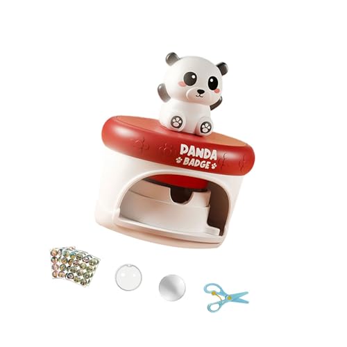 Mllepjdh Handgefertigter Badge Maker Craft Badges Maschinenspielzeug Für Kinder Kreative Handwerkskunstaktivität Kits Mit Plastikvorlagenabdeckungen Kinder Craft Kits Spielzeug Spielzeug von Mllepjdh