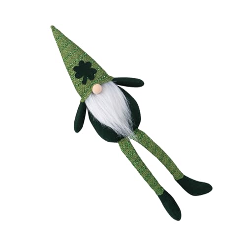 Patricks Day Decor Handgefertigter Patricks-Day-Zwerg, Plüsch-Tomtes mit Kleeblatt, langes Bein, irisches Festival, Dekoration, schwedischer Zwerg Patricks Day Decor Handgefertigter Patricks-Day-Zwerg, Plüsch-Tomtes mit Kleeblatt, langes Bein, irisches Festival, Dekoration, schwedischer Zwerg von Mllepjdh