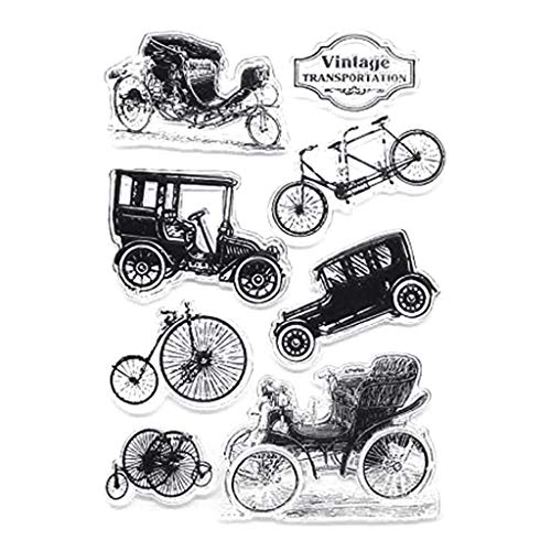 Silikon-Stempel für Auto, Fahrrad, transparent, für Scrapbooking, Prägung, Fotoalbum, dekorative Papierkarten, Bastelschablonen für Kartenherstellung Silikon-Stempel für Auto, Fahrrad, transparent, für Scrapbooking, Prägung, Fotoalbum, dekorative Papierkarten, Bastelschablonen für Kartenherstellung von Mllepjdh