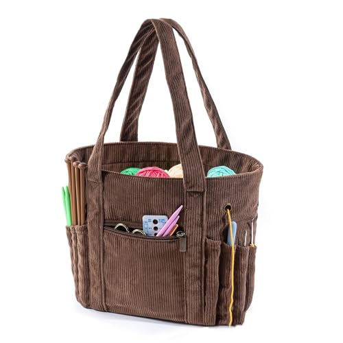 Tasche für Häkelnadeln und Strickzubehör mit Tragegriff oben Tasche für Häkelnadeln und Strickzubehör mit Tragegriff oben von Mllepjdh
