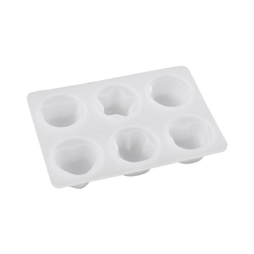 Teflon niedliche Herz Stern Tier Pudding Ohrringe Silikon Harzform Schlüsselanhänger von Mllepjdh
