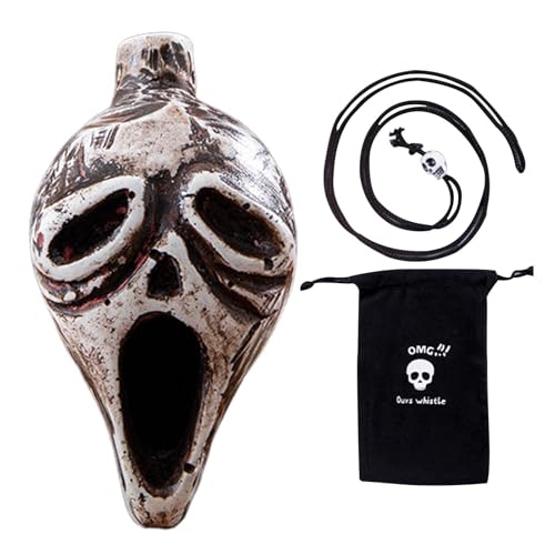 Mlllokfki Ghost Shape Whistle, tragbares Prank-Toy, Halloween-Dekoration, Whistle, guter Klang, Horror-Themenaktivitäten, einzigartige Halloween-Dekoration, authentischer Human-Sound für Halloween Mlllokfki Ghost Shape Whistle, tragbares Prank-Toy, Halloween-Dekoration, Whistle, guter Klang, Horror-Themenaktivitäten, einzigartige Halloween-Dekoration, authentischer Human-Sound für Halloween von Mlllokfki