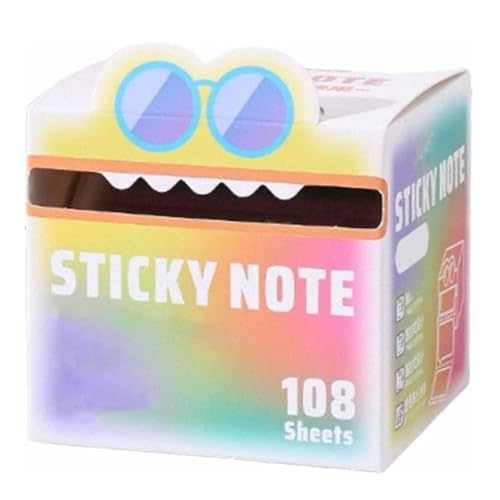 Cute Monster Pattern Sticky Note, Funny Pastel Animal Post It Notes Contains 105 Pearlescent Sticky Notes, Multi Office School Tab Supplies, Self-Adhesive Notepad Sticker Pads(B) von Mlthcig