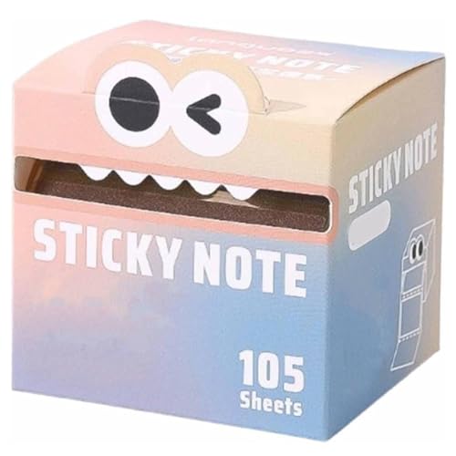Cute Monster Pattern Sticky Note, Funny Pastel Animal Post It Notes Contains 105 Pearlescent Sticky Notes, Multi Office School Tab Supplies, Self-Adhesive Notepad Sticker Pads(G) von Mlthcig