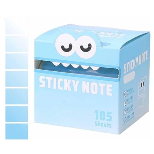 Niedliche Haftnotizen Mit Monster-Muster, Lustige Pastellfarbene Tiermotiven, 105 In Perlglanzoptik, Schul- Und Bürobedarf, Haftnotizblöcke(I) von Mlthcig