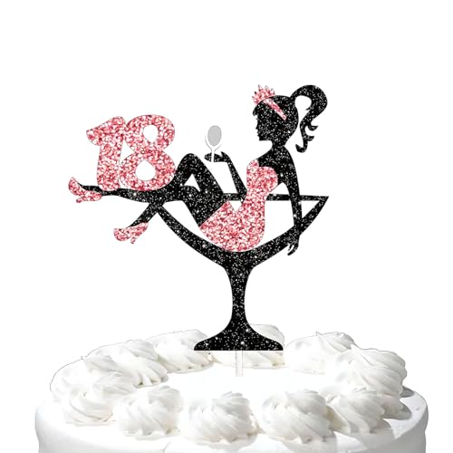 1 StüCk Sitzendes MäDchen Tortendeko, 18th Geburtstag Cake Topper Glitter High Heel MäDchen Kuchen Deko FüR MäDchen Lady Bachelorette Thema Geburtstag Party Dekorationen Supplies Rosa 1 StüCk Sitzendes MäDchen Tortendeko, 18th Geburtstag Cake Topper Glitter High Heel MäDchen Kuchen Deko FüR MäDchen Lady Bachelorette Thema Geburtstag Party Dekorationen Supplies Rosa von Mmgoqqt