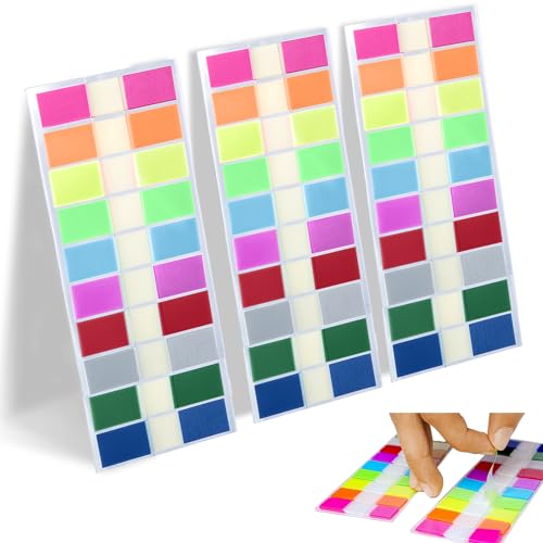 400 Blätter Sticky Notes Transparent, Haftnotizen Tabs Haftstreifen Transparente, Klein Klebezettel, Haftnotizen Index Tabs für Seitenmarkierungm, für Lesezeichen,Studieren,Büro,Schulplaner Memo von Mmgoqqt