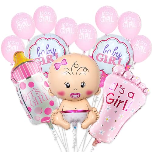 Babyparty Deko Mädchen, Rosa Baby Shower Deko Taufe Mädchen, Neugeborene Folienballoon, Fotorequisiten Masken, Für Baby Party Dekoration Mädchen Baby Shower Deko Mehrweg Babyparty Deko Mädchen, Rosa Baby Shower Deko Taufe Mädchen, Neugeborene Folienballoon, Fotorequisiten Masken, Für Baby Party Dekoration Mädchen Baby Shower Deko Mehrweg von Mmgoqqt