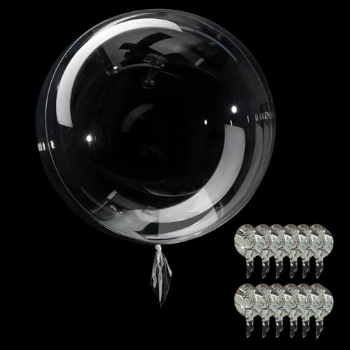 Clear Bobo Ballons, 20 Zoll Große Klar Bobo Ballons, Runde Transparente Bubble Ballons, Crystal Clear Befüllbare Bobo Ballons für DIY, Babyparty, Hochzeit, Festival Romantische Dekoration Clear Bobo Ballons, 20 Zoll Große Klar Bobo Ballons, Runde Transparente Bubble Ballons, Crystal Clear Befüllbare Bobo Ballons für DIY, Babyparty, Hochzeit, Festival Romantische Dekoration von Mmgoqqt