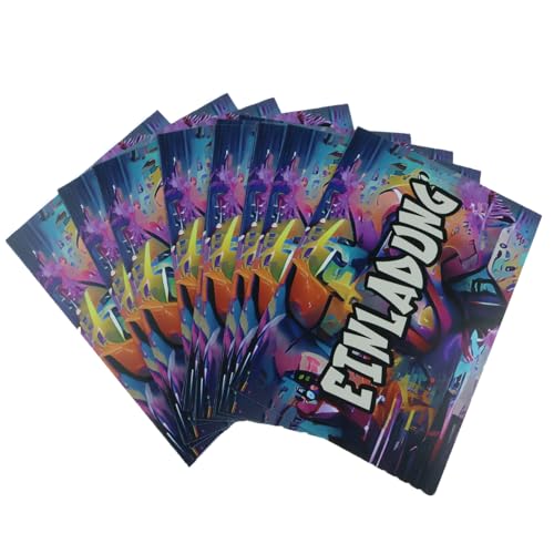 Graffiti Einladungskarten Kindergeburtstag, 15x Bunten Graffiti Party Karten Sind Die Graffiti, Coole Karten Mit Graffiti Motiv & Partiellem Hochglanzlack Für Jungen & Mädchen Kindergeburtstag Graffiti Einladungskarten Kindergeburtstag, 15x Bunten Graffiti Party Karten Sind Die Graffiti, Coole Karten Mit Graffiti Motiv & Partiellem Hochglanzlack Für Jungen & Mädchen Kindergeburtstag von Mmgoqqt