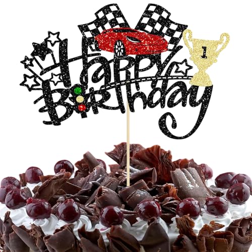 Kuchendekoration, 1 x Auto-Kuchenaufsatz, Rennwagen, Happy Birthday-Kuchendekoration, Auto-Kuchendekorationen, Babyparty, Geburtstagsparty-Zubehör Kuchendekoration, 1 x Auto-Kuchenaufsatz, Rennwagen, Happy Birthday-Kuchendekoration, Auto-Kuchendekorationen, Babyparty, Geburtstagsparty-Zubehör von Mmgoqqt