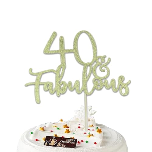 Kuchenstecker 40 Geburtstag Tortenstecker, 1 Stück Gold Glitter Kuchen Topper 40 Geburtstag Kuchenaufsatz, Für 40 Party Kuchen Deko Kuchenstecker 40 Geburtstag Tortenstecker, 1 Stück Gold Glitter Kuchen Topper 40 Geburtstag Kuchenaufsatz, Für 40 Party Kuchen Deko von Mmgoqqt