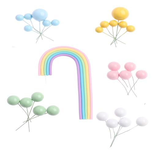 Regenbogen-Kuchenaufsatz, 28 Stück, Kugel-Kuchenaufsatz, Mini-Kuchenaufsatz, Schaumstoffkugeln, Dekorationen für Hochzeit, Party, Geburtstag, Kuchendekoration Regenbogen-Kuchenaufsatz, 28 Stück, Kugel-Kuchenaufsatz, Mini-Kuchenaufsatz, Schaumstoffkugeln, Dekorationen für Hochzeit, Party, Geburtstag, Kuchendekoration von Mmgoqqt